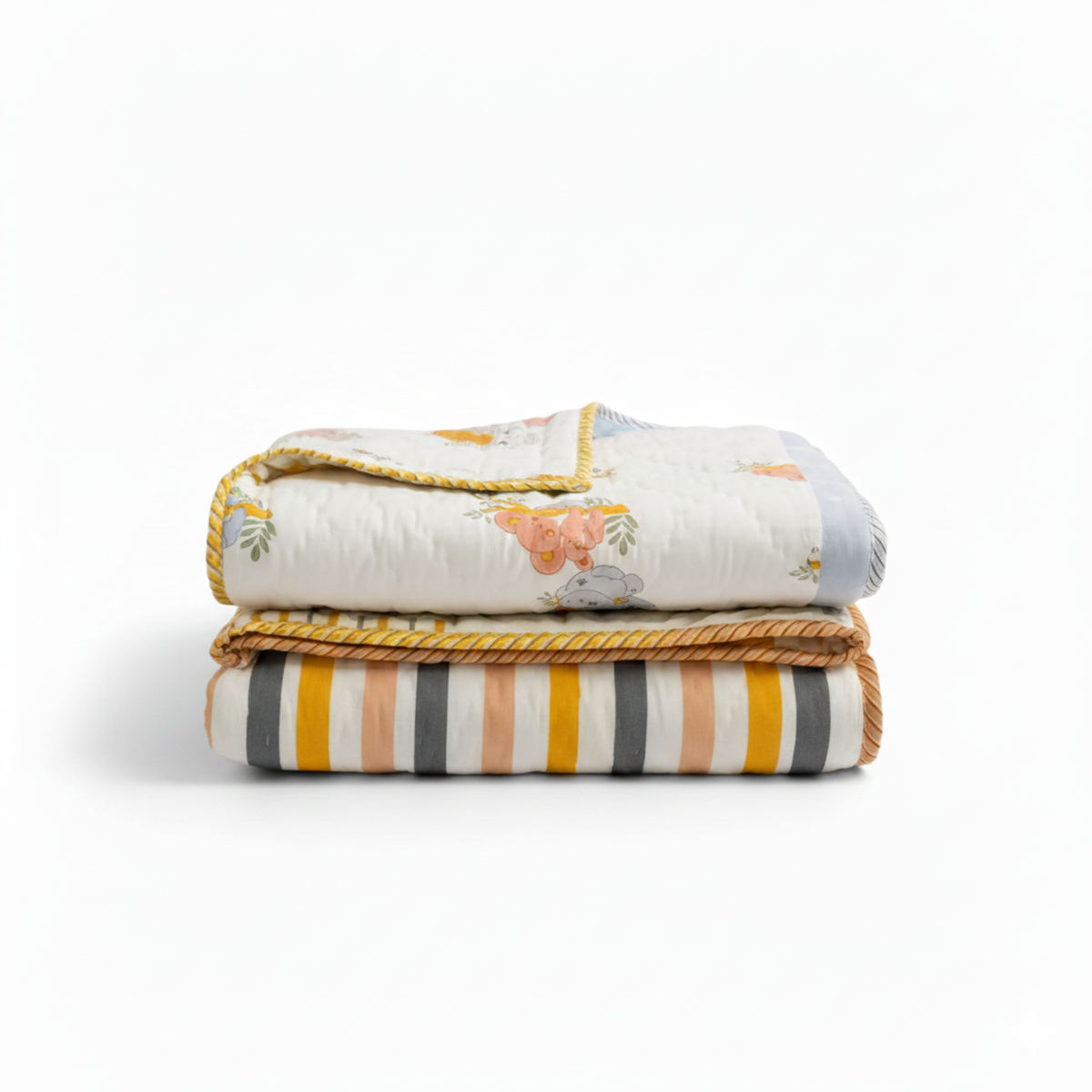 Mulmul Quilt - Soft Rainbow