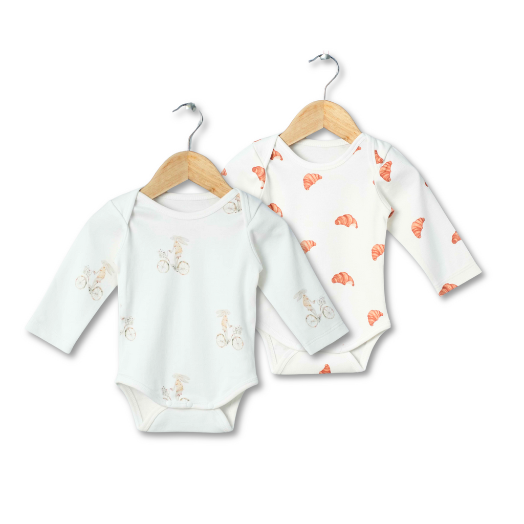 Organic Cotton Long Sleeve Bodysuit (Pack of 2)
