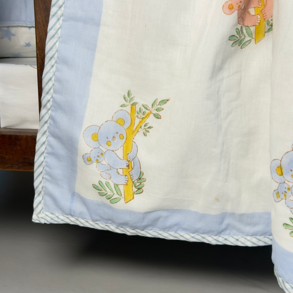 Mulmul 5-Pc Cot Bedding Set (Dohar) - Koala