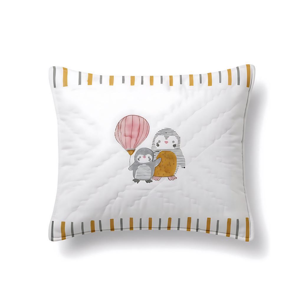 Organic Cotton 4-Pc Mini Cot Set - Penguin Party