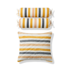 3-Pc Pillow & Bolster Set - Soft Rainbow