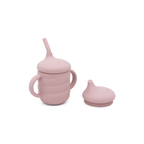 Silicone Training Cup + Straw
