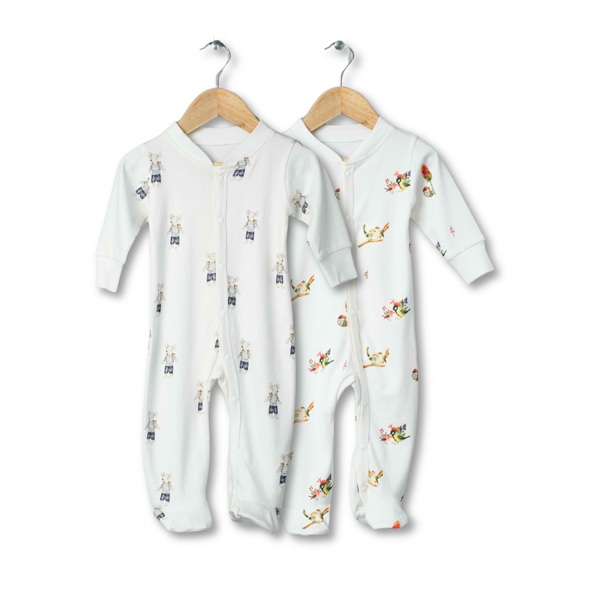 Organic Cotton Footed Onesie (Pack of 2)