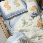 Mulmul 5-Pc Cot Bedding Set (Quilt) - Koala