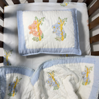 Mulmul 5-Pc Cot Bedding Set (Quilt) - Koala