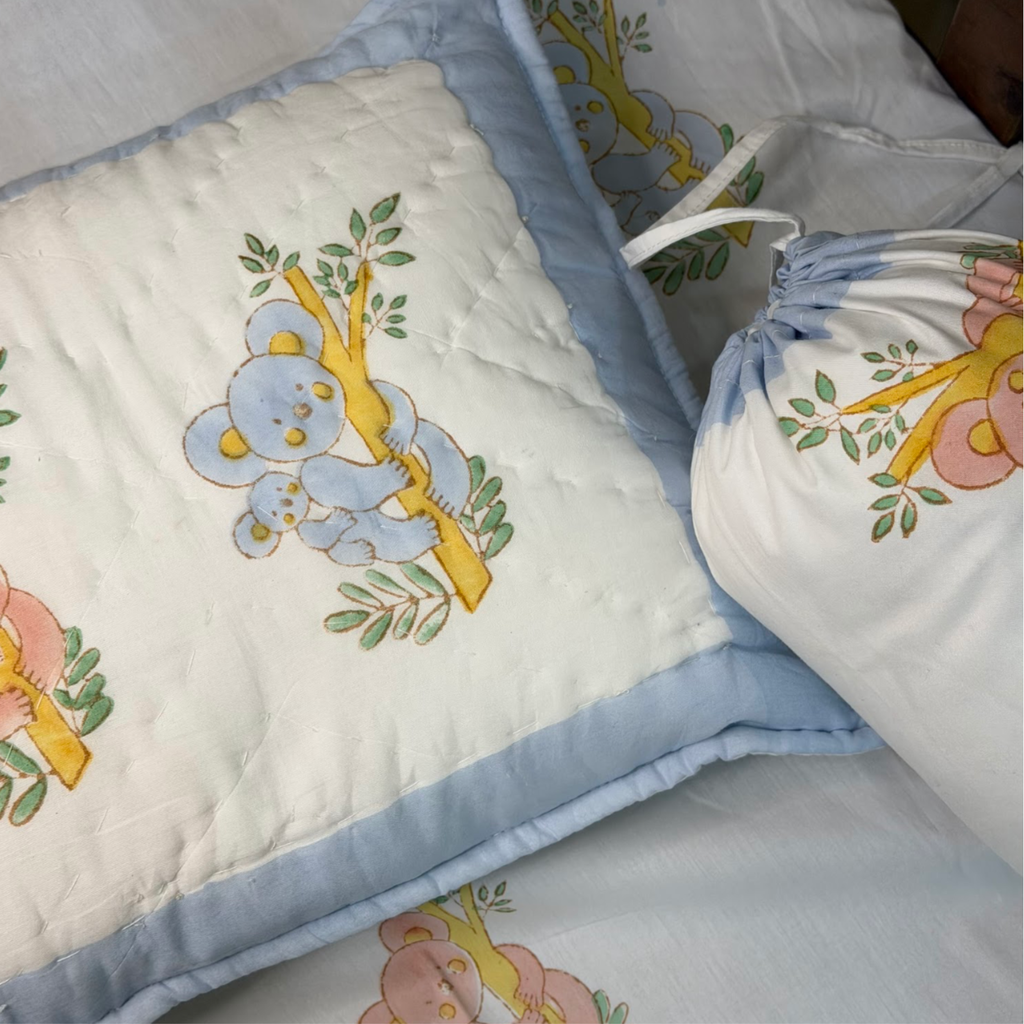 Organic Cotton 4-Pc Mini Cot Set - Koala