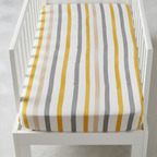 Mulmul 5-Pc Cot Bedding Set (Quilt) - Soft Rainbow