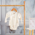 Organic Cotton Kimono Romper - Bunny Bloom