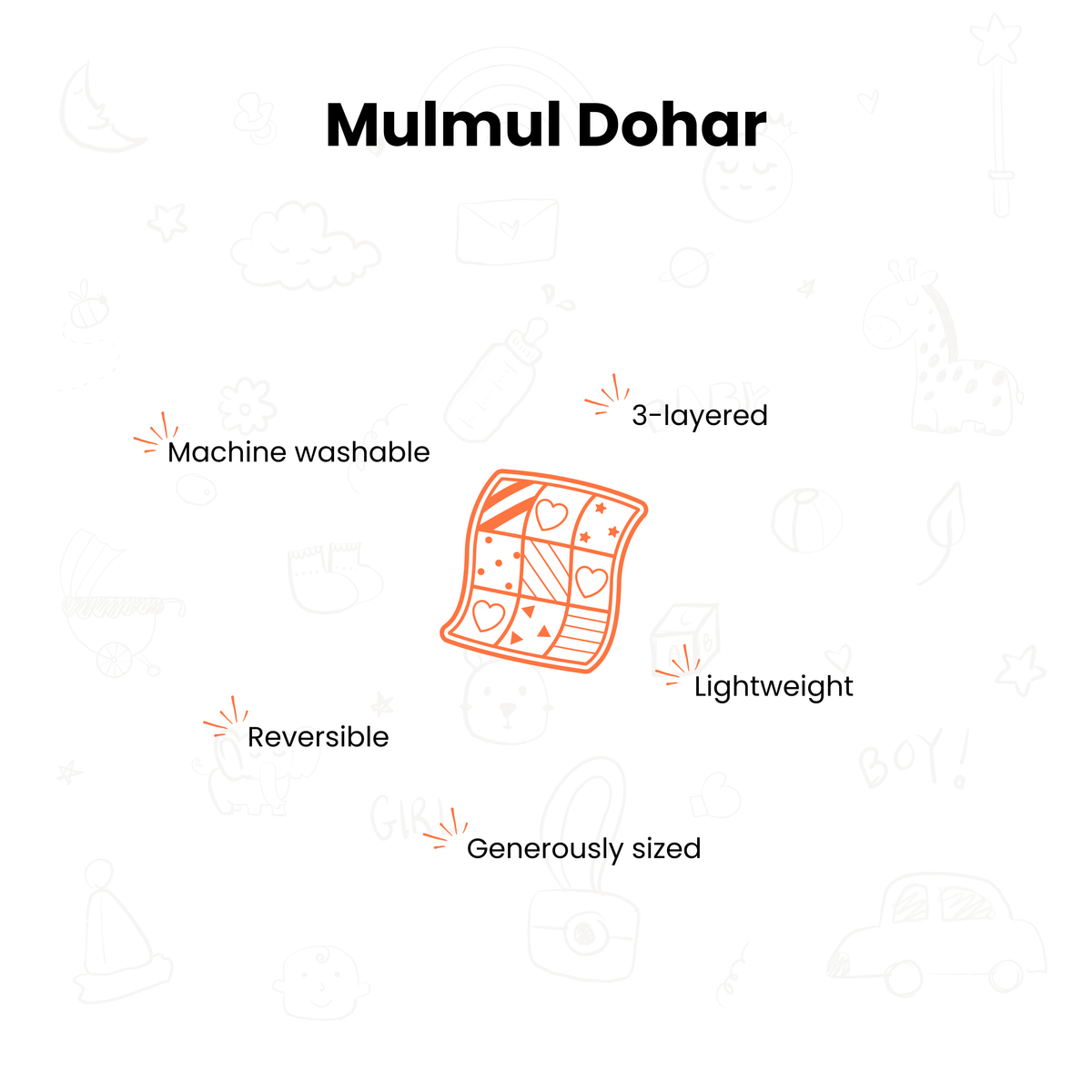 Mulmul Dohar - Soft Rainbow