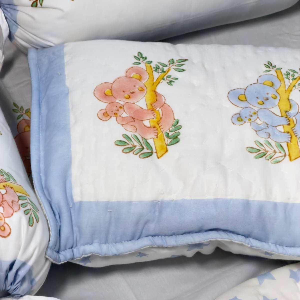 Mulmul 5-Pc Cot Bedding Set (Dohar) - Koala