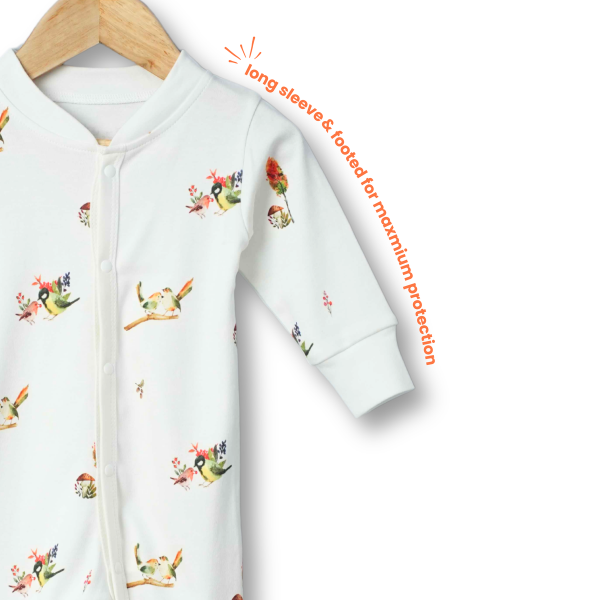 Organic Cotton Footed Onesie (Pack of 2)