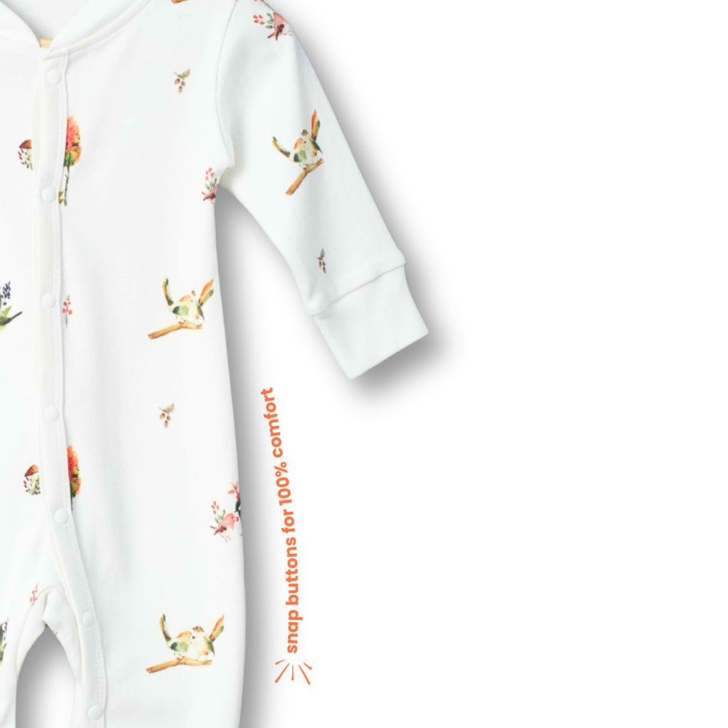 Organic Cotton Classic Romper - Nature's Melody