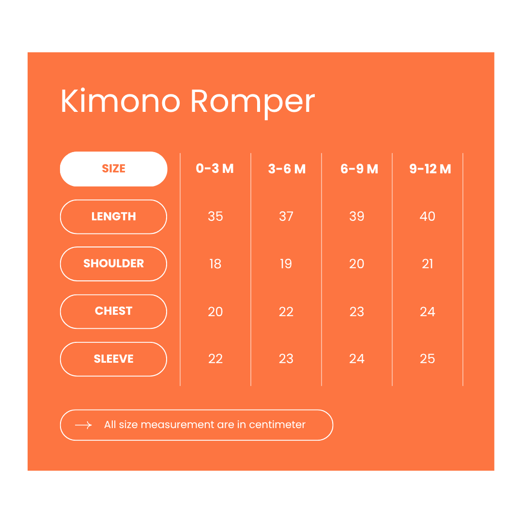 Organic Cotton Kimono Romper - Nature's Melody