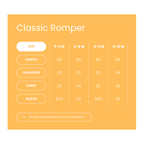 Organic Cotton Classic Romper - Croissant Candy