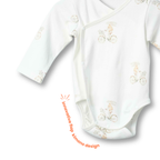 Organic Cotton Kimono Romper - Bunny Bloom