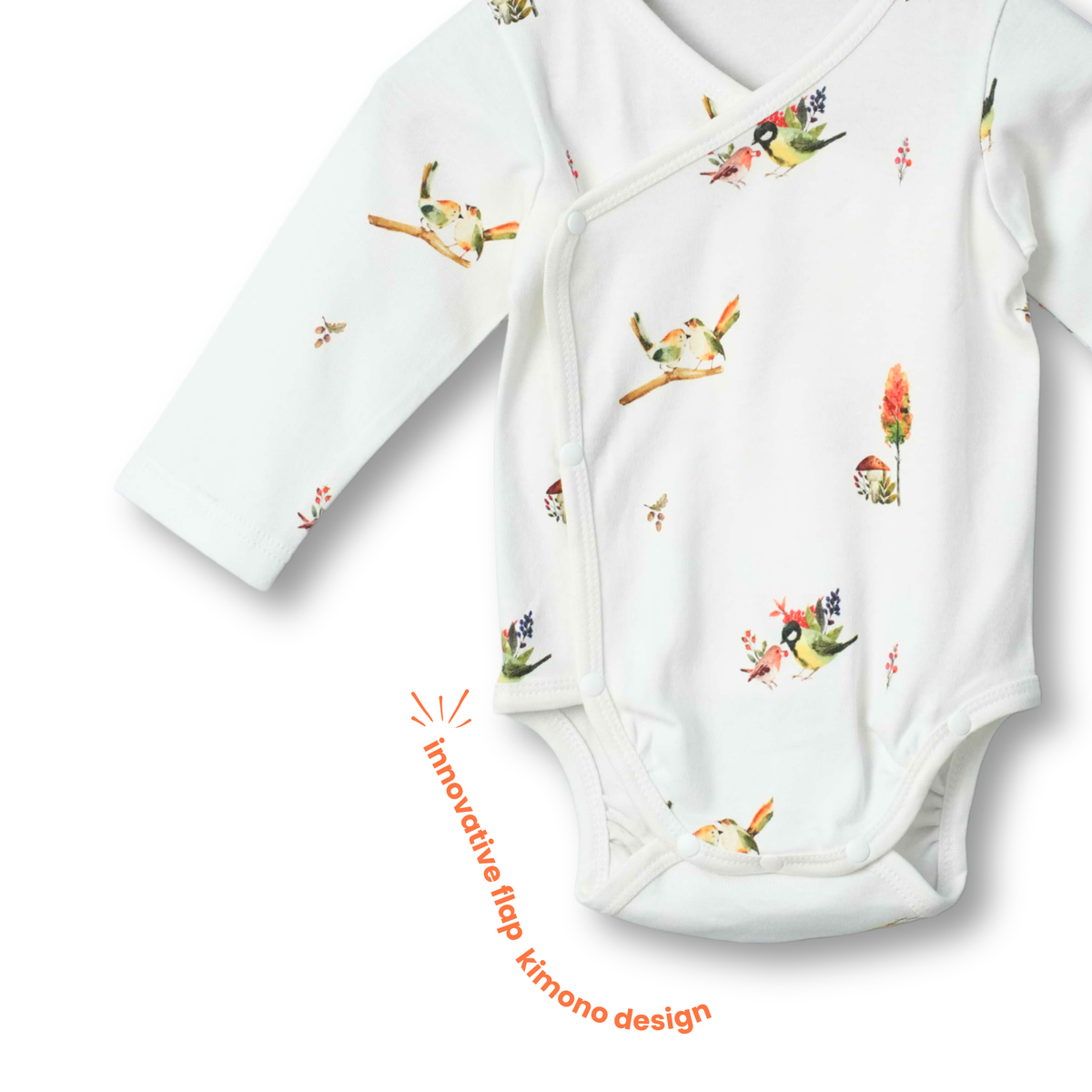 Organic Cotton Kimono Romper (Pack of 2)