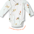 Organic Cotton Kimono Romper - Nature's Melody