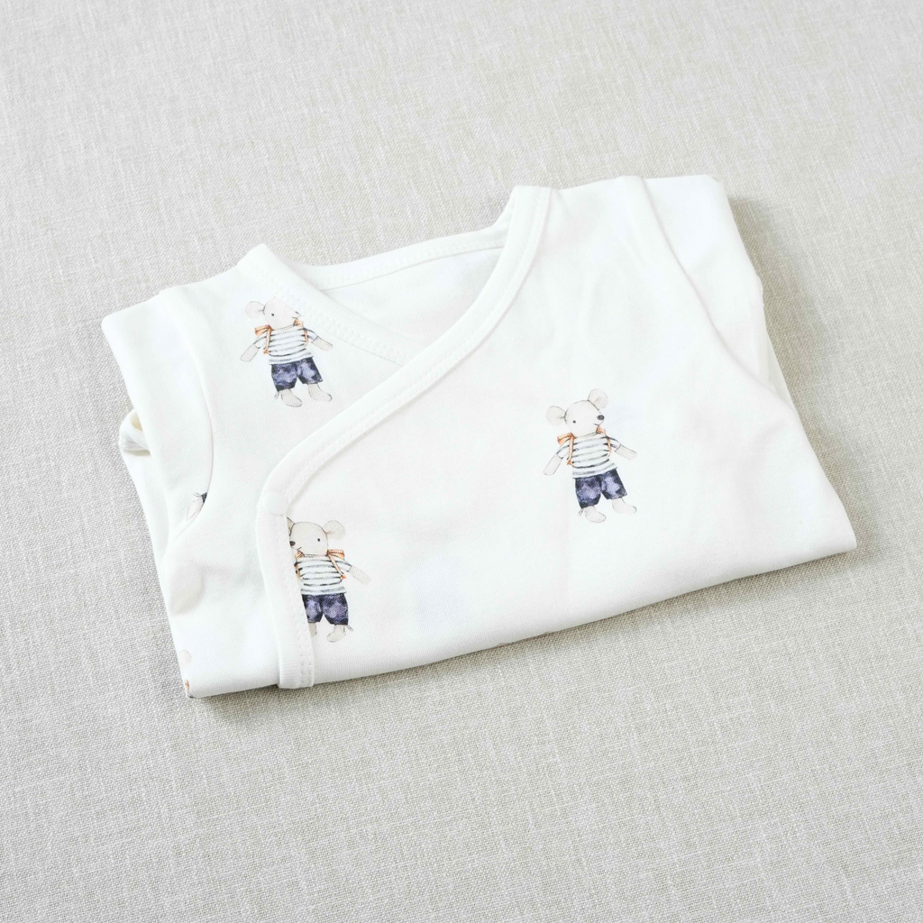 Organic Cotton Kimono Romper (Pack of 2)
