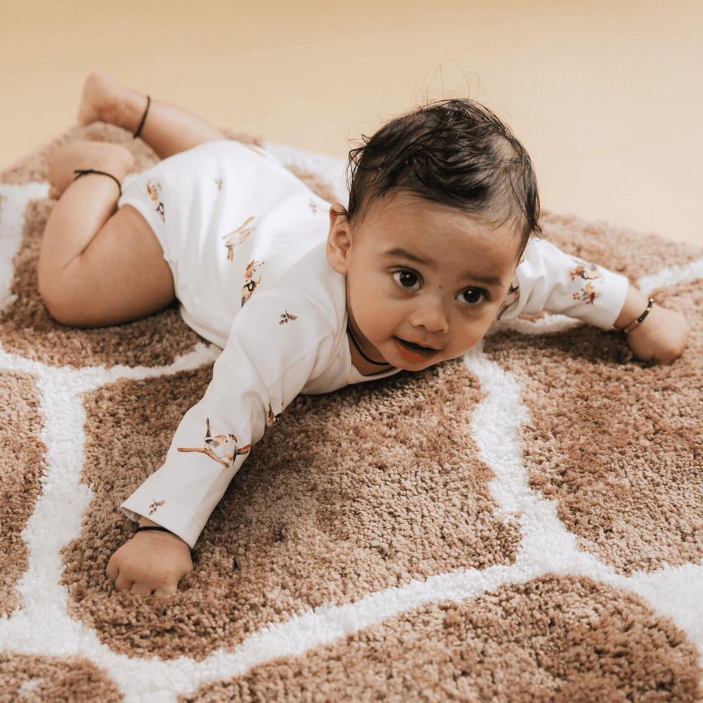 Organic Cotton Long Sleeve Bodysuit - Nature's Melody
