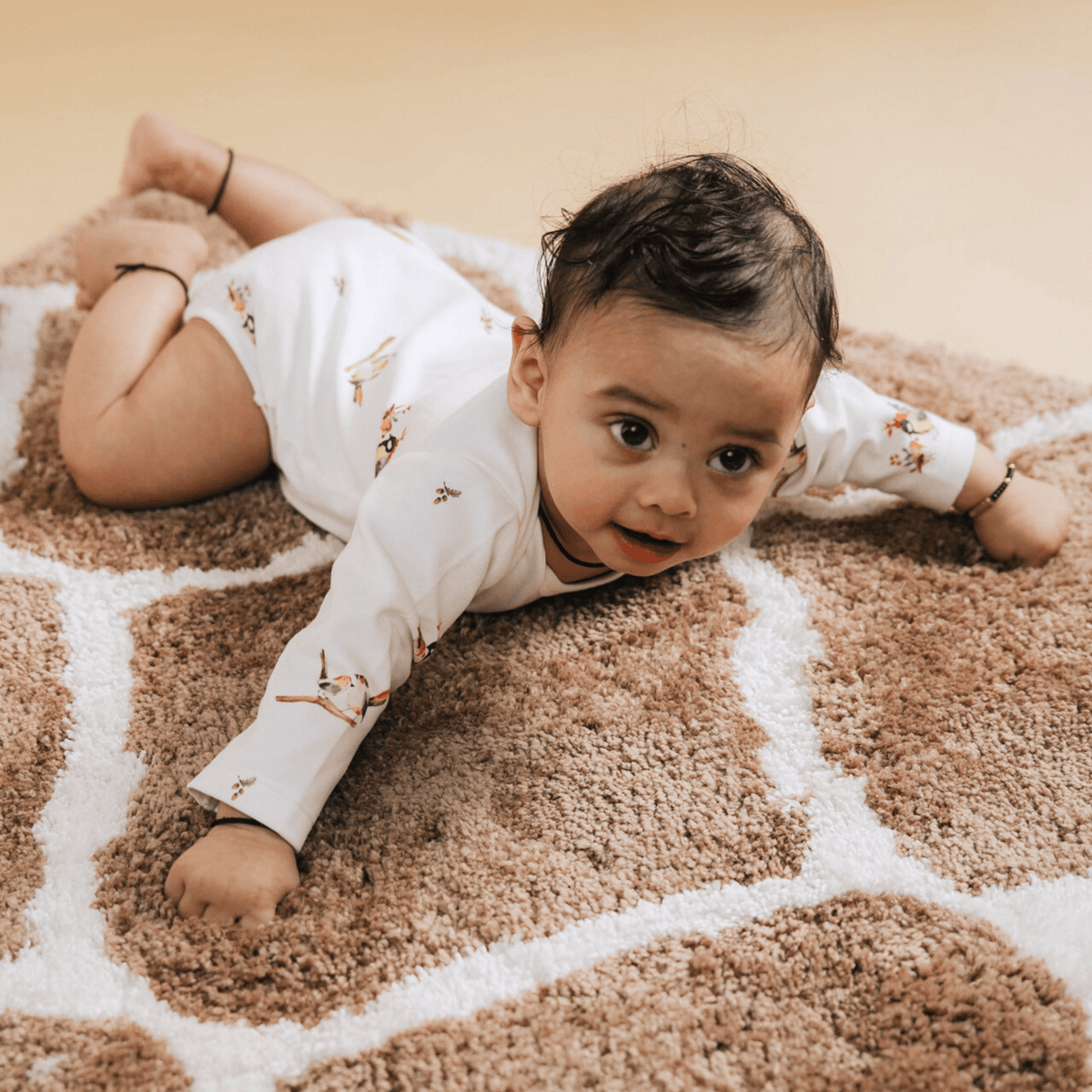 Organic Cotton Long Sleeve Bodysuit - Nature's Melody