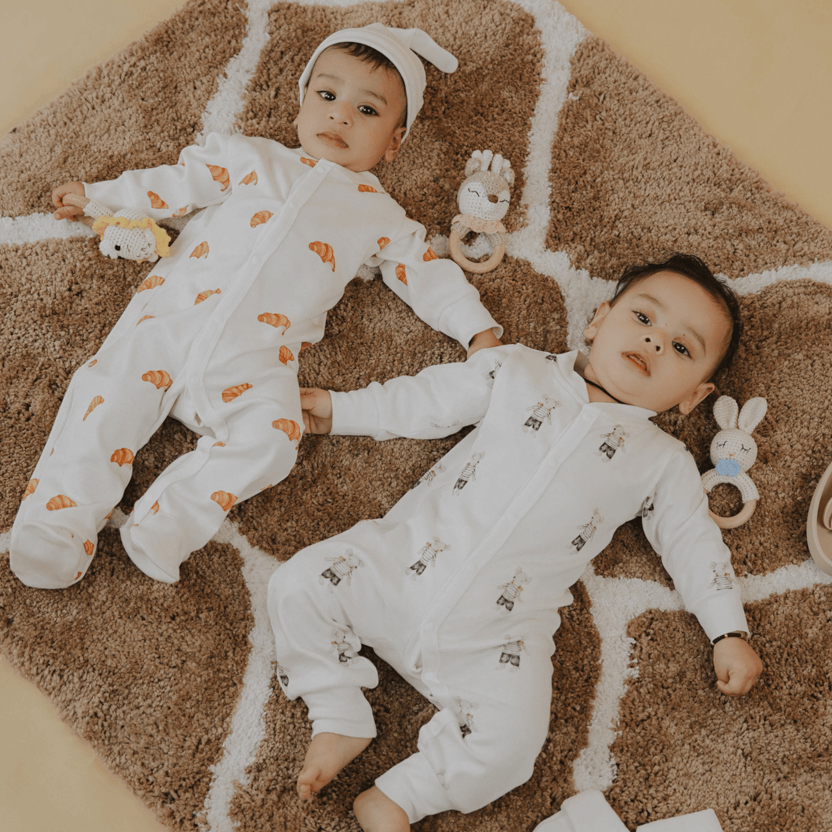 Organic Cotton Footed Onesie - Nature's Melody