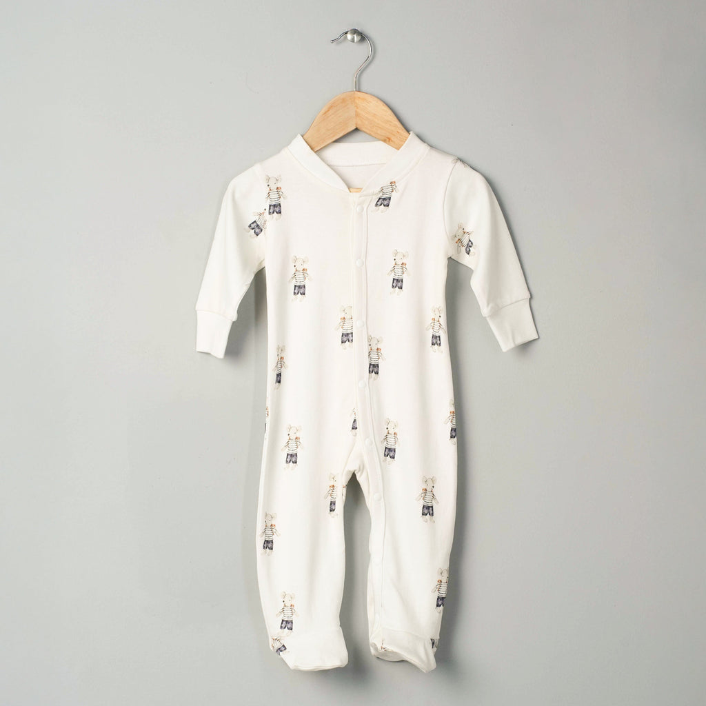 Organic Cotton Footed Onesie - Ratatouille