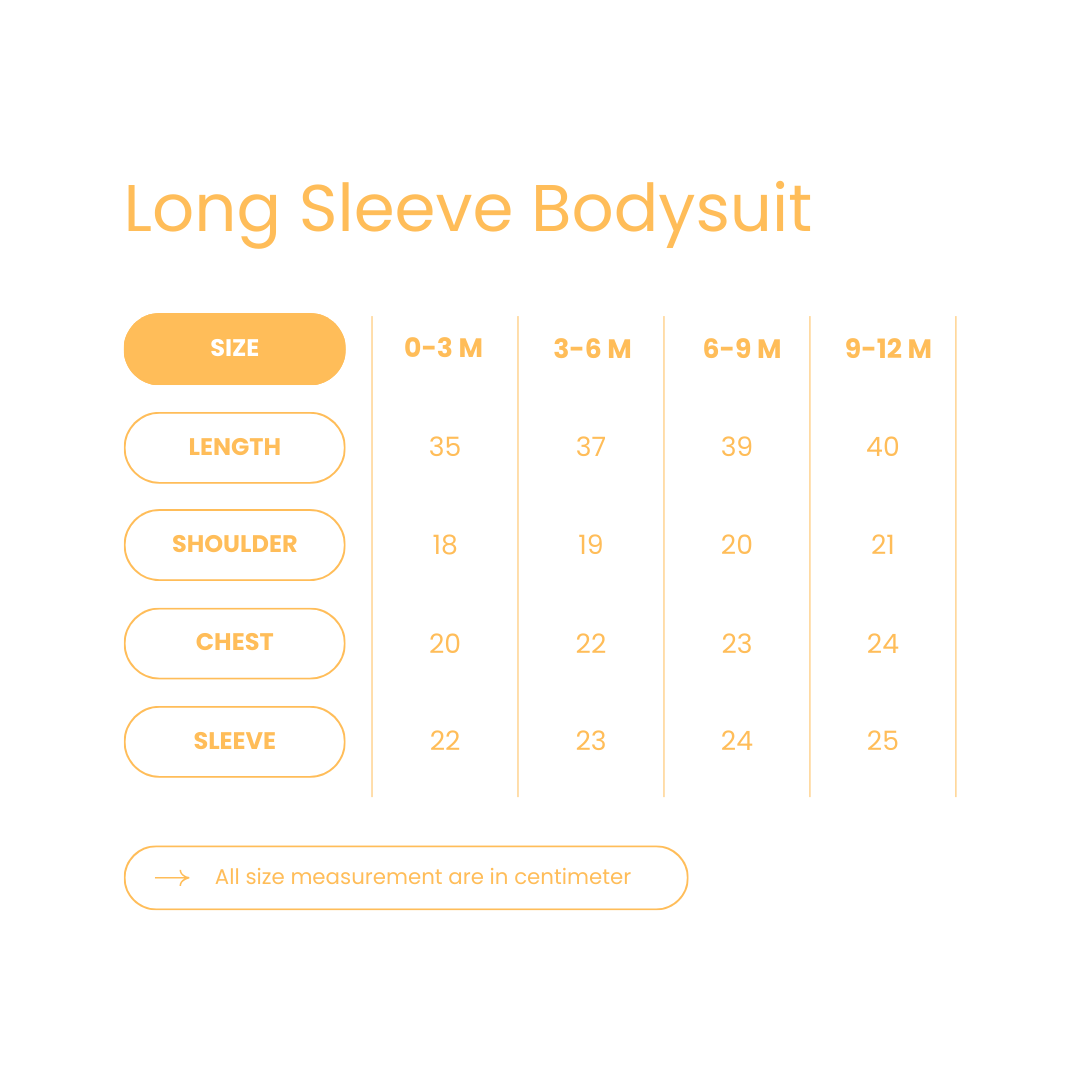 Organic Cotton Long Sleeve Bodysuit - Croissant Candy