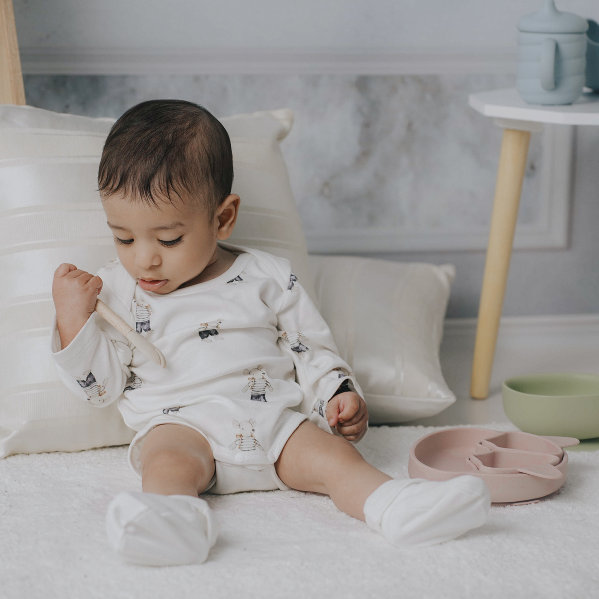 Organic Cotton Long Sleeve Bodysuit (Pack of 2)